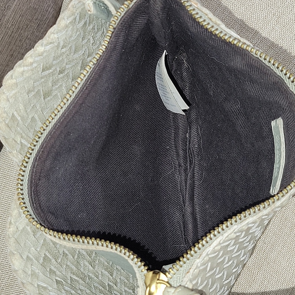 Madewell Woven Gray Leather Crossbody Bag - Picture 8 of 11